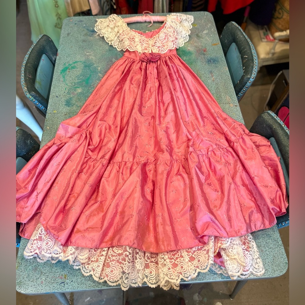 Vintage 70s Country Romantic Gown - Picture 7 of 16